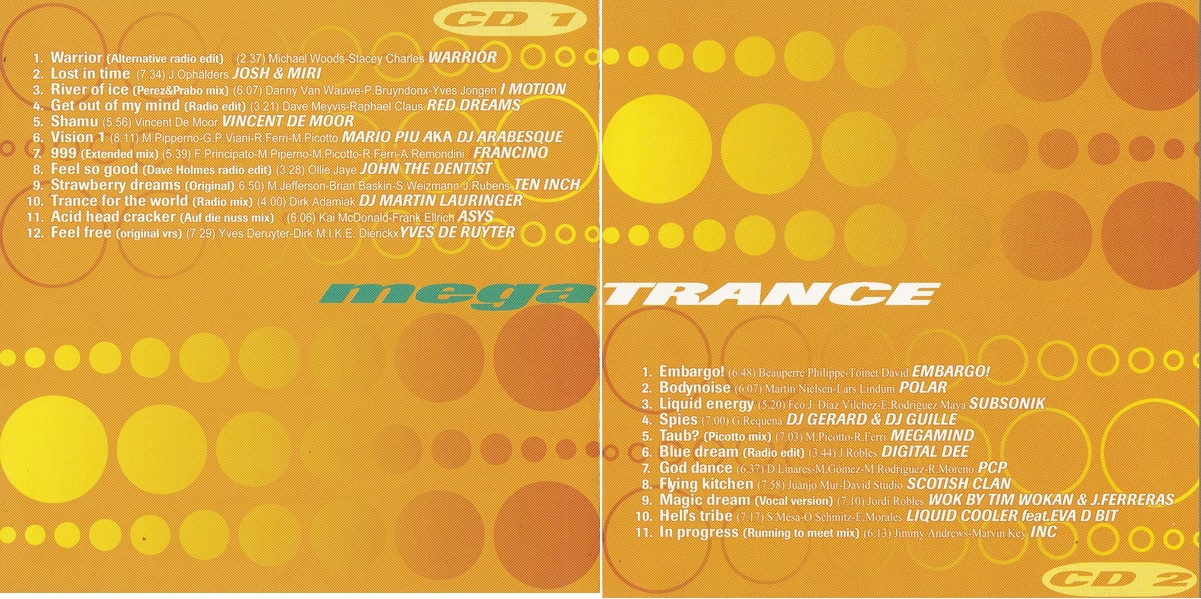 Mega Trance 2001 - 2 CD's - 2000 - Bit Music - ellodance